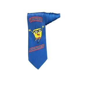 Nickelodeon SpongeBob Nerdypants Cartoon 2003 Vintage Necktie